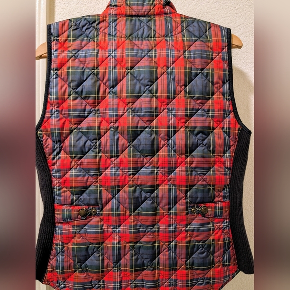 Ralph Lauren- Vintage Women's Tartan Insulated Puffer Gilet - M - Picture 2 of 13